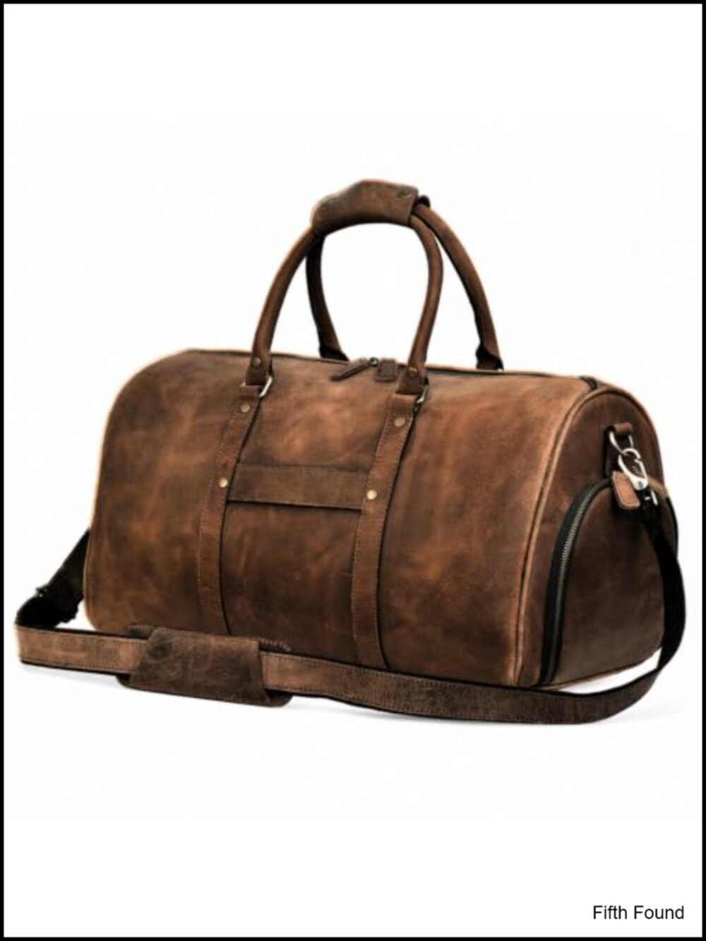 Full Grain Buffalo Leather Duffle Bag Travel Gym Weekender 21 Inch